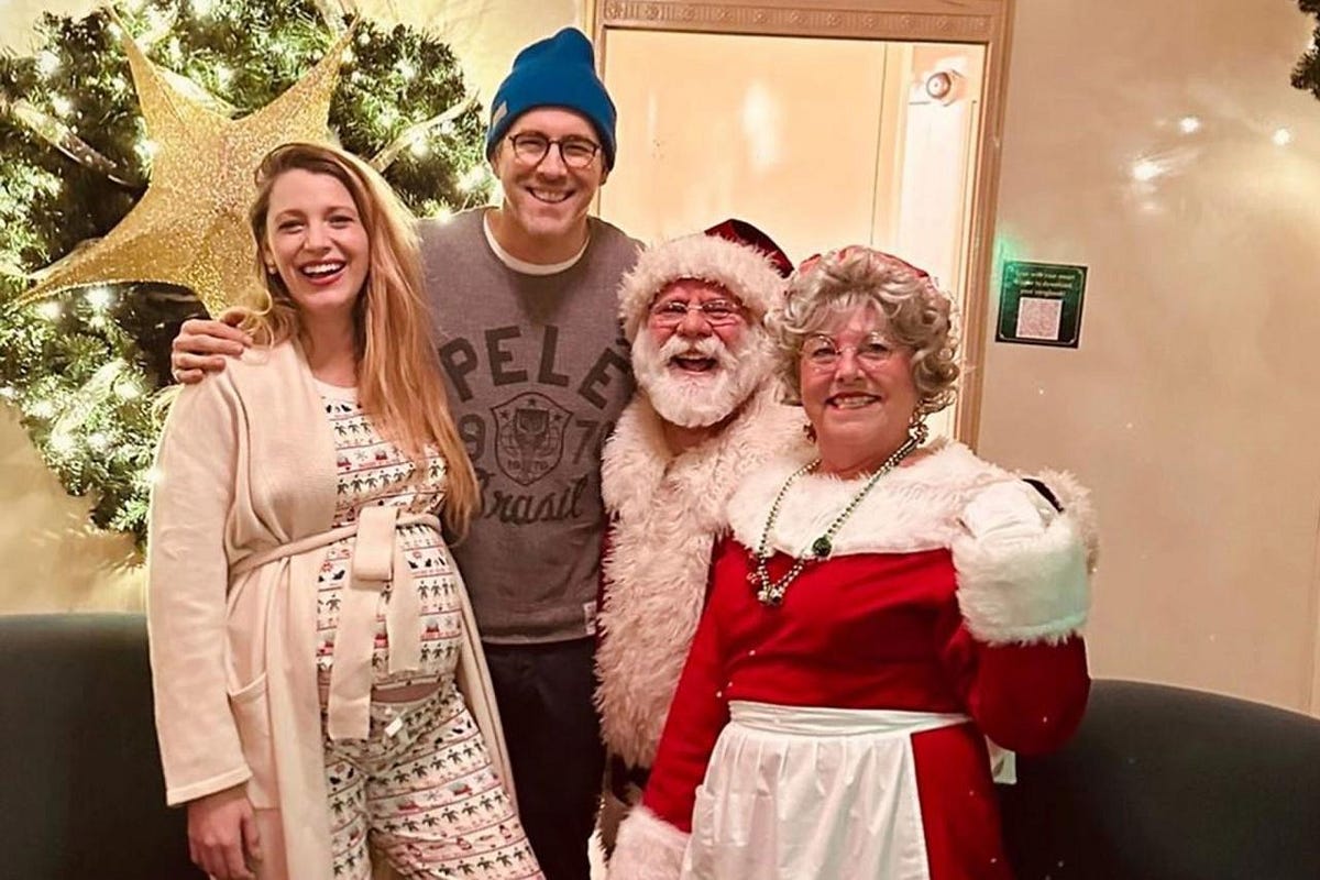 Pregnant Blake Lively gives rare baby bump update in Christmas pajamas | by  Ross Day | Medium