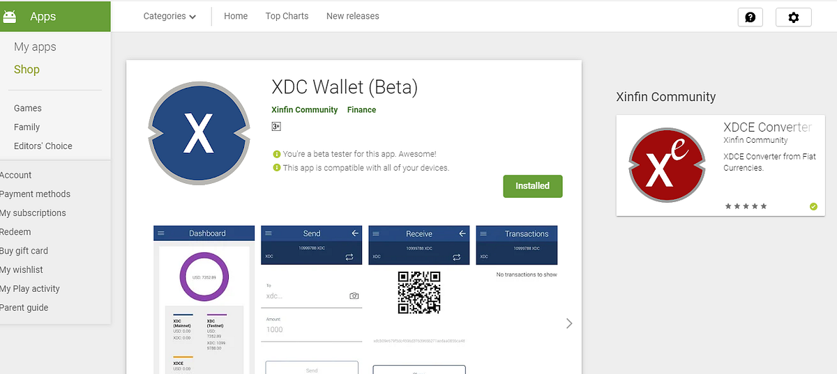 XinFin Releases XDC Wallet, Users Can Now Store their XDC and XDCE