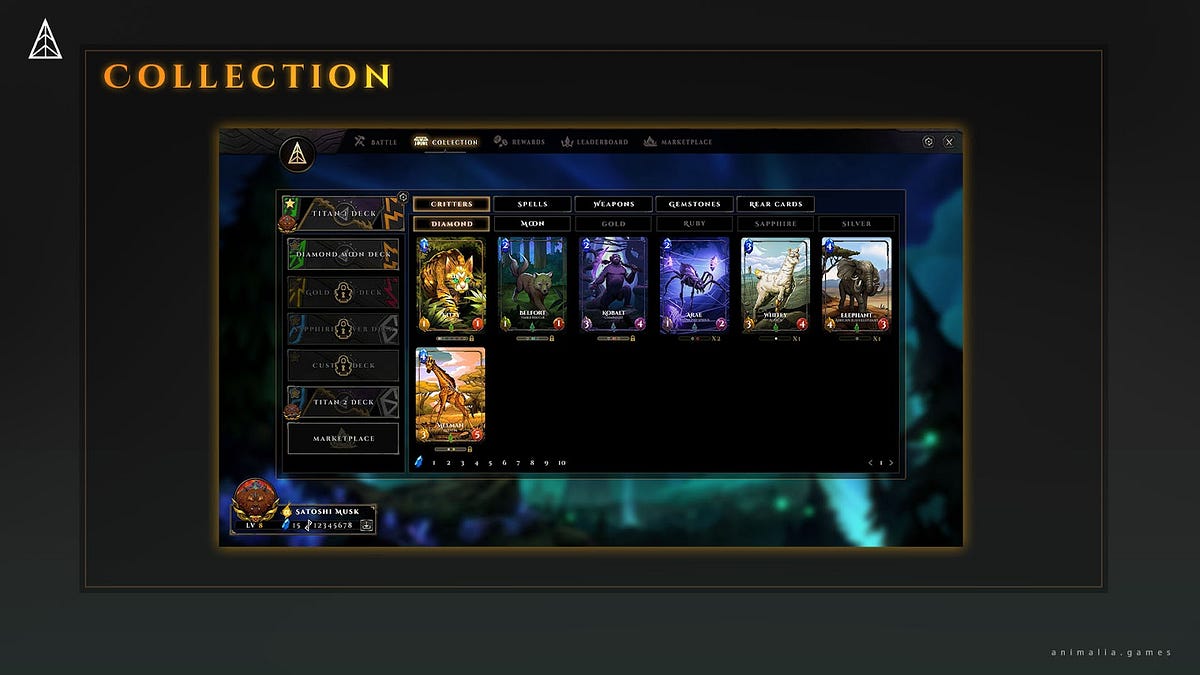 Animalia Game Development Updates #2: Collection/Build Your Deck | by