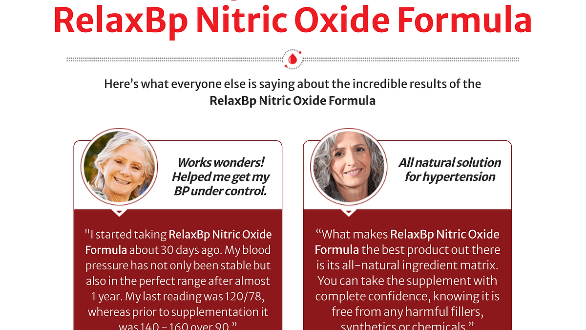 RelaxBP Nitric Oxide Canada — All Natural Ingredients, Uses & Feedback