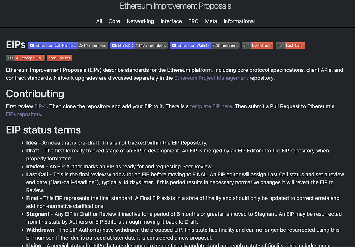 EIP에 대해서 알아보자. 저번 시간엔 스마트 컨트랙트에 대해 알아보았어. 이번 시간엔 스마트… | by Koo | Medium