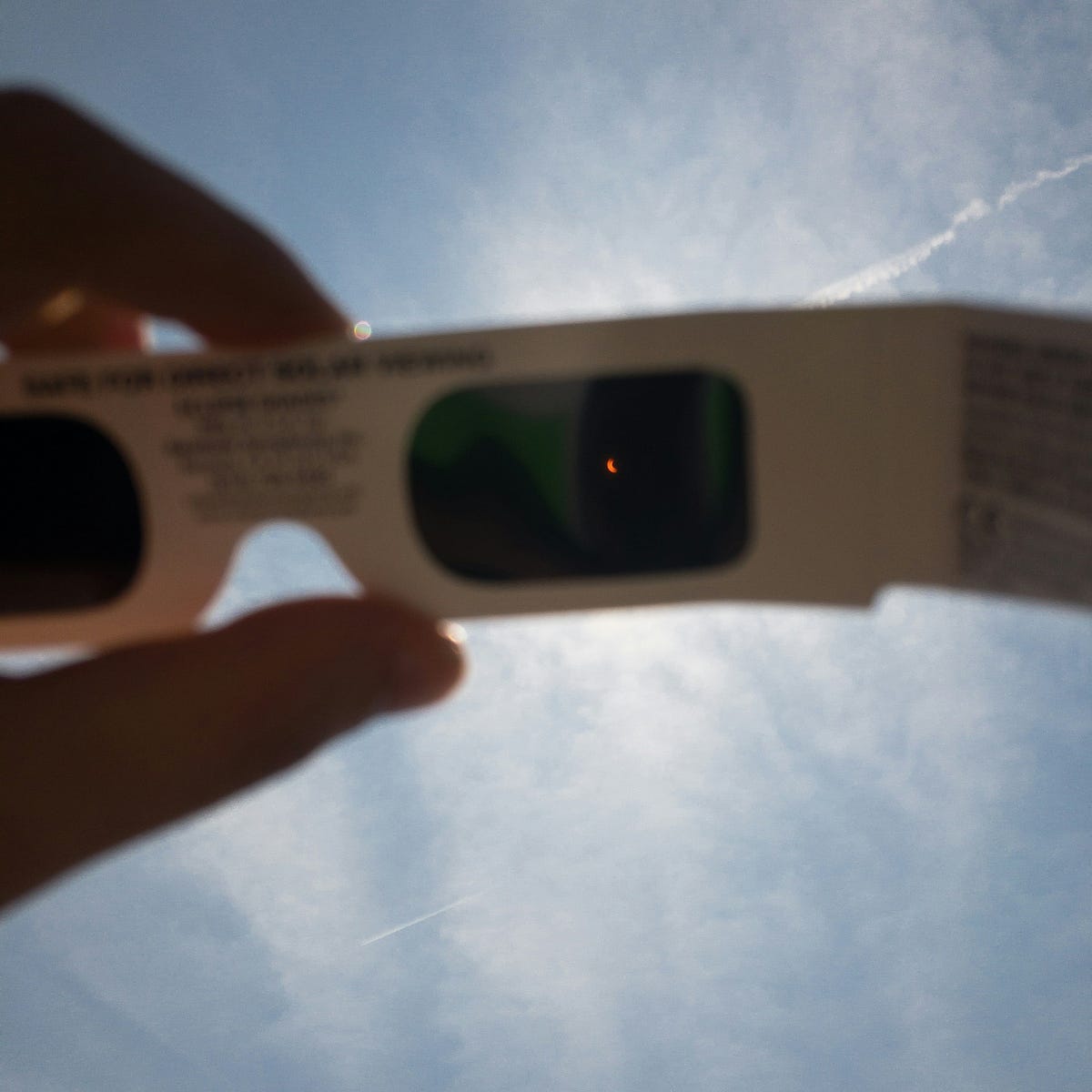 How do Eclipse glasses work?. Thin metallic film to protect your eye