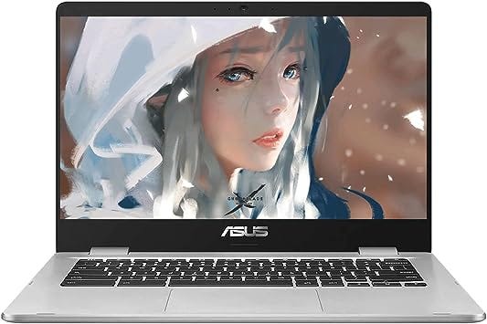 ASUS Chromebook C423 C423NA-BV0553 Laptop 35,56 Cm  14 Inch Hd 1366x768 Mat Notebook Intel Celeron N3350 8gb Ram 64gb Emmc Gedeeld Chrome Os Zilver