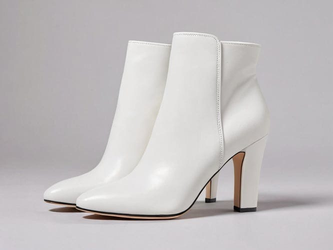 Womens White Ankle Boots by Delilah Swift Apr, 2024 Medium