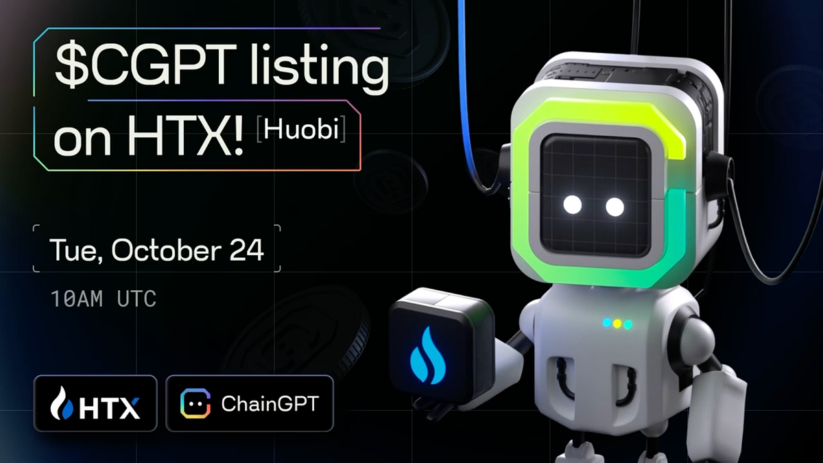 CGPT Launching on HTX (Huobi). We are thrilled to announce that… | by  ChainGPT | Medium