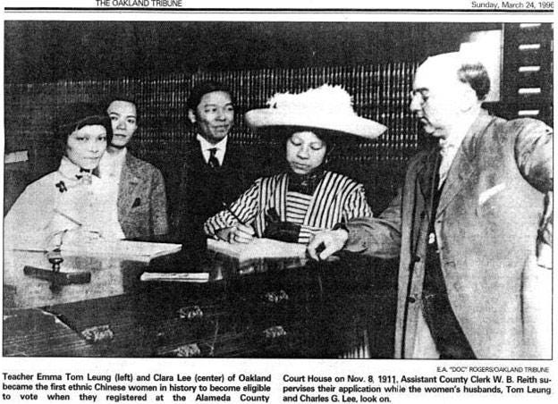 Image of: These San Francisco Pioneers Were the First Chinese American Women to Vote in the U.S.