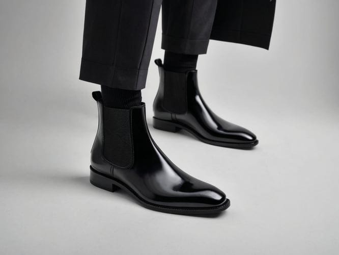 matte black chelsea boots