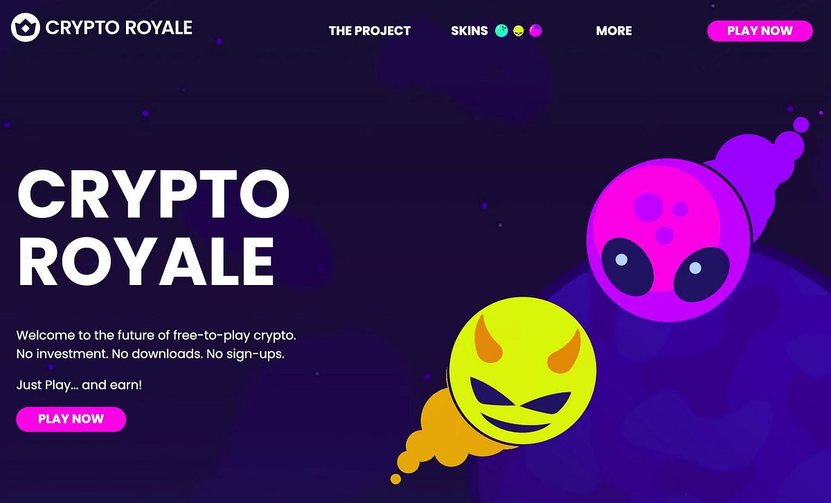 CryptoRoyale.one: The Free Crypto Game Making Waves and Paying Players Real  Rewards | by Jordan Bonnici | Coinmonks | Medium