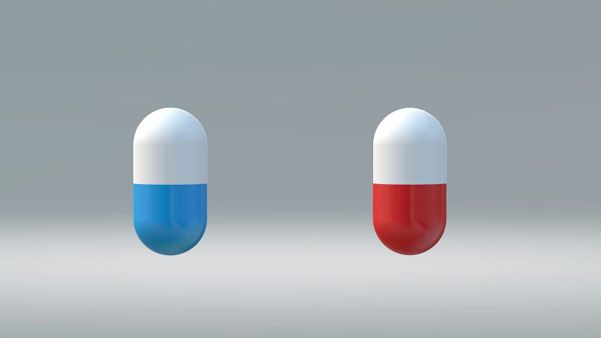 Blue vs red pill. (which decision) by Writing Nest Oct, 2024 Medium