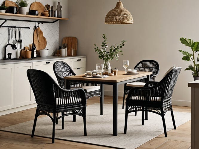 Black Wicker Rattan Kitchen Dining Chairs | by Kim Jackson | Jul, 2024 | Medium