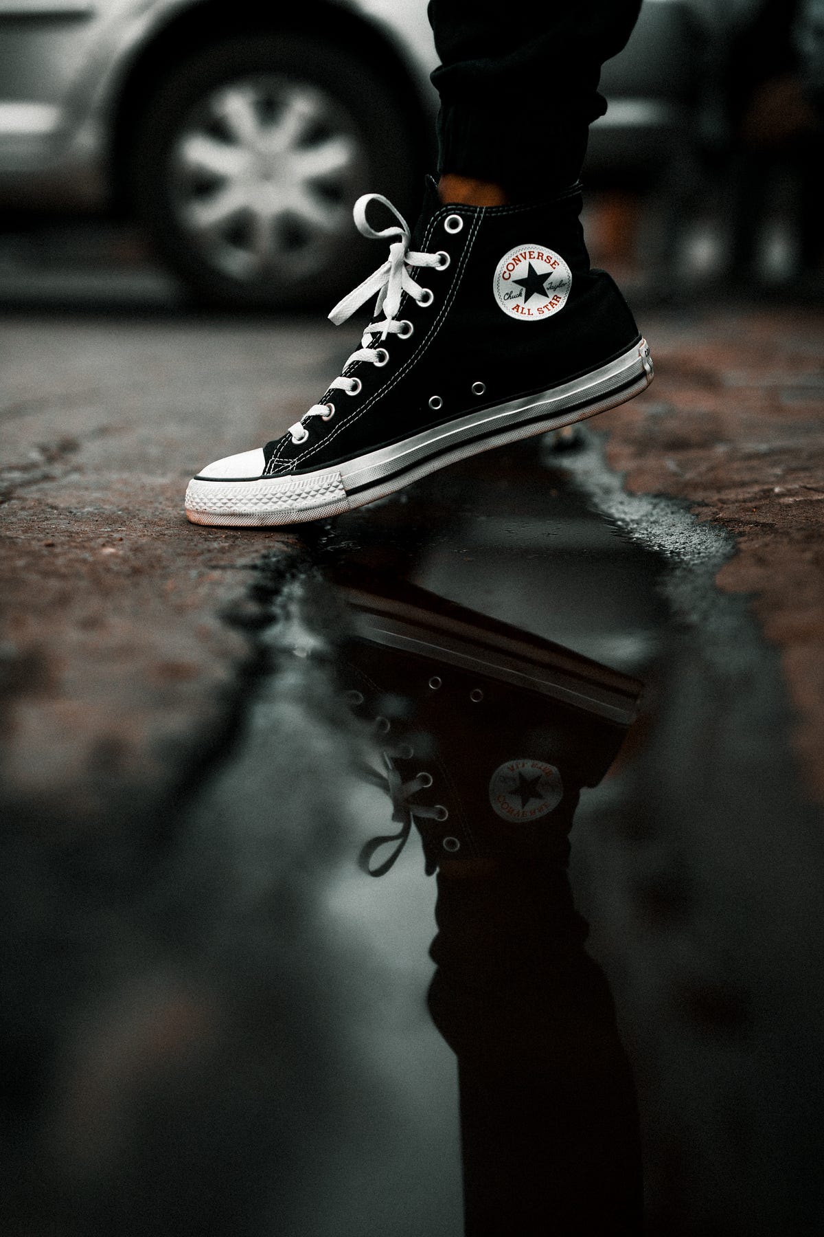 Girls high shop top black converse