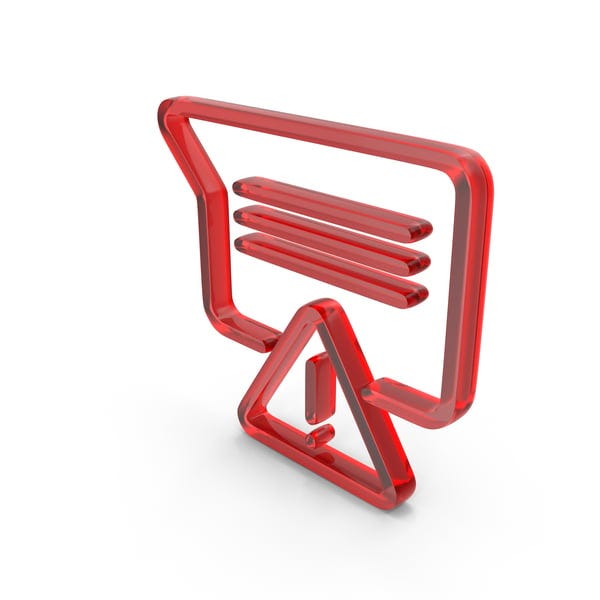 Out Line Messenger Error Communication Failure Icon Glass ...