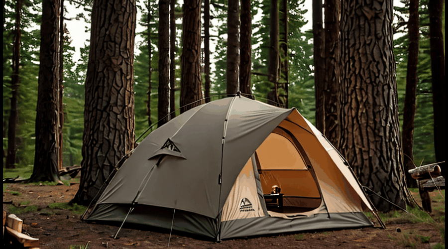 Cabela’s Tent With Stove by Archer Peters Medium