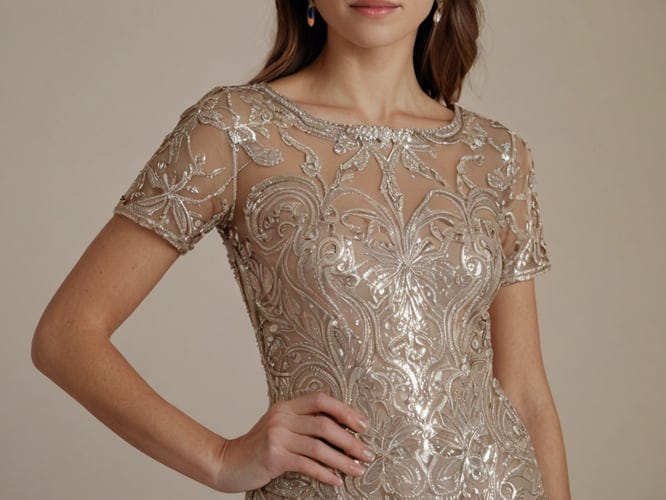 Halogen(r) Sequin Scoop Back Top in Ivory/Silver Size M main image 1