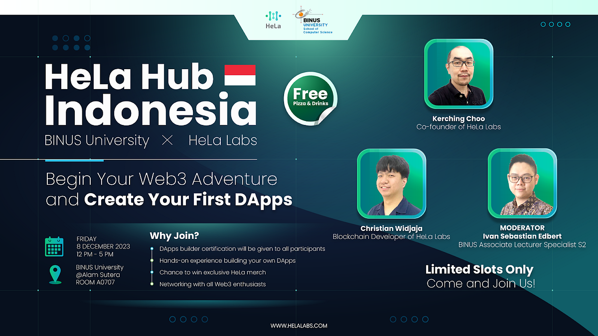 🌟 HeLa Hub Binus University #2: “How to Create Your First DApps” | by  kristofferson lavina | Hela Labs | Medium