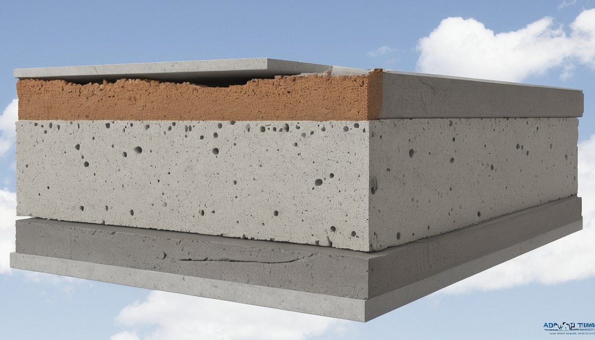What is the standard concrete slab thickness by samson adebowale