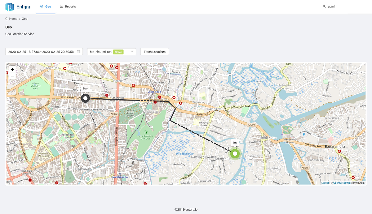 Implementing the device location history feature to Entgra IoT Server