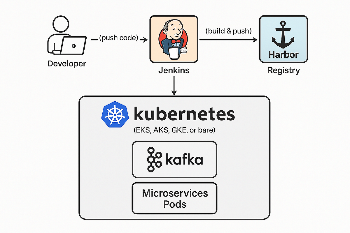 Building a Production-Ready CI/CD Pipeline with Kafka, Jenkins, and Harbor on Kubernetes