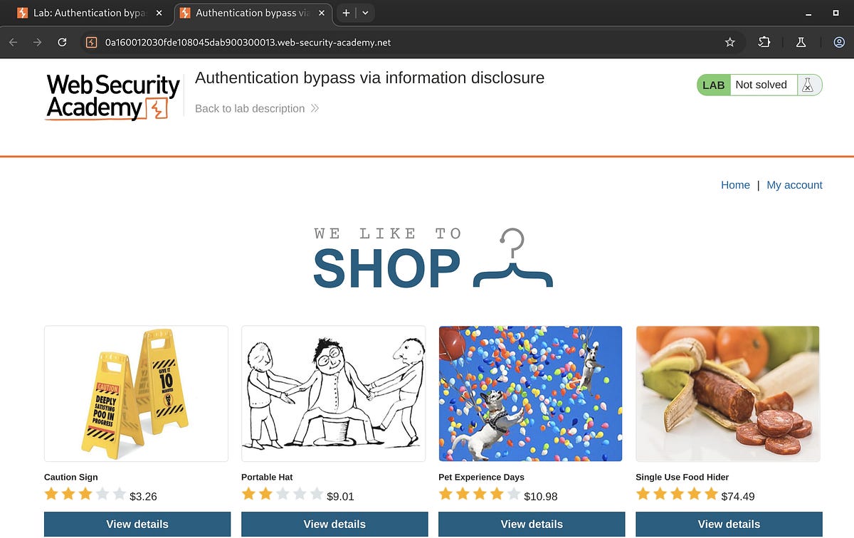 Authentication bypass via information disclosure — 🔬 Lab Walkthrough 🛣️ ...
