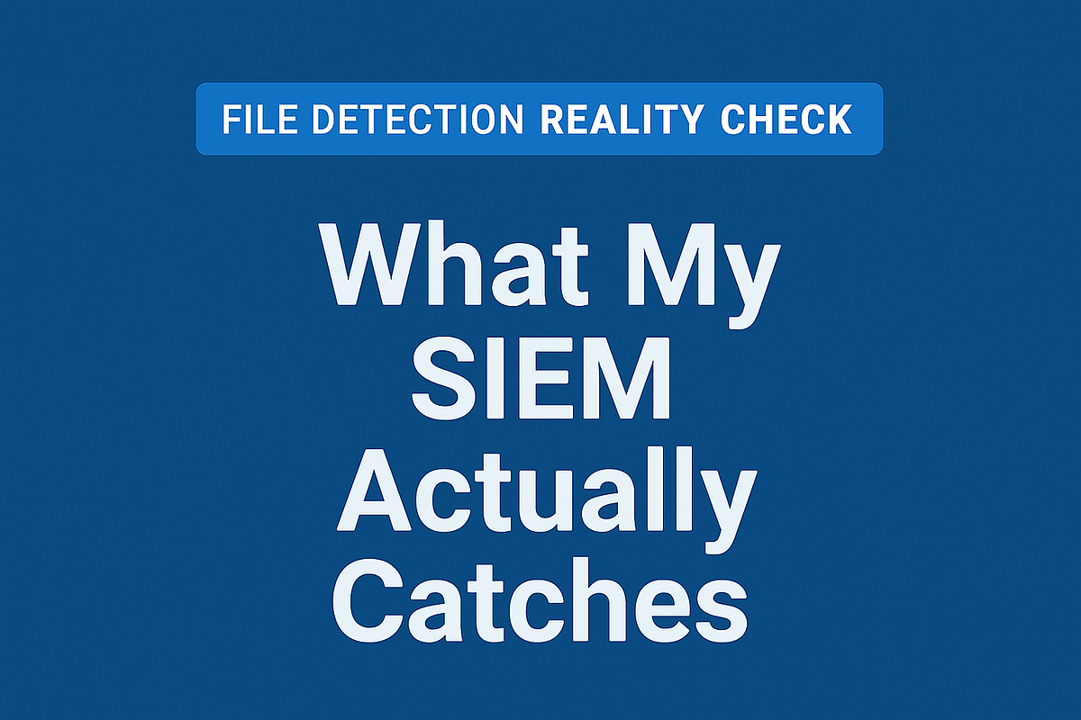 File Detection Reality Check: What My SIEM Actually Catches | by ...