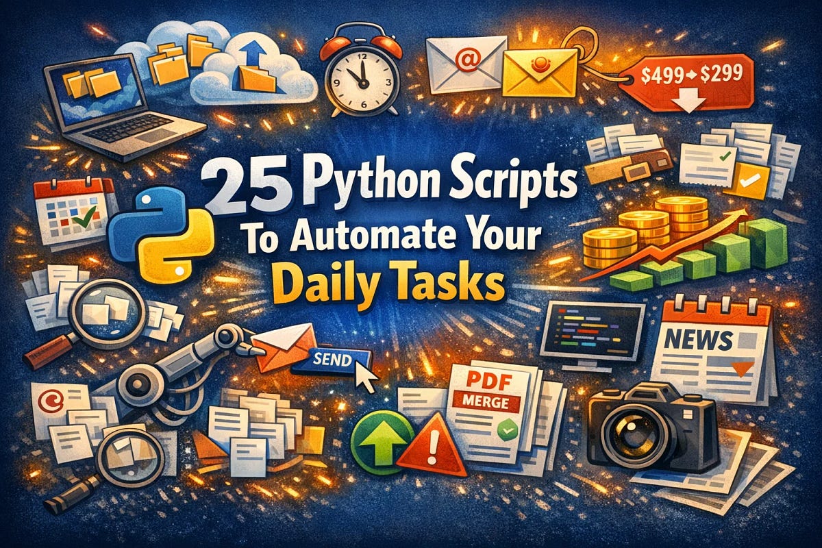 25 Python Scripts To Automate Your Daily Tasks | by Umar | Python in ...