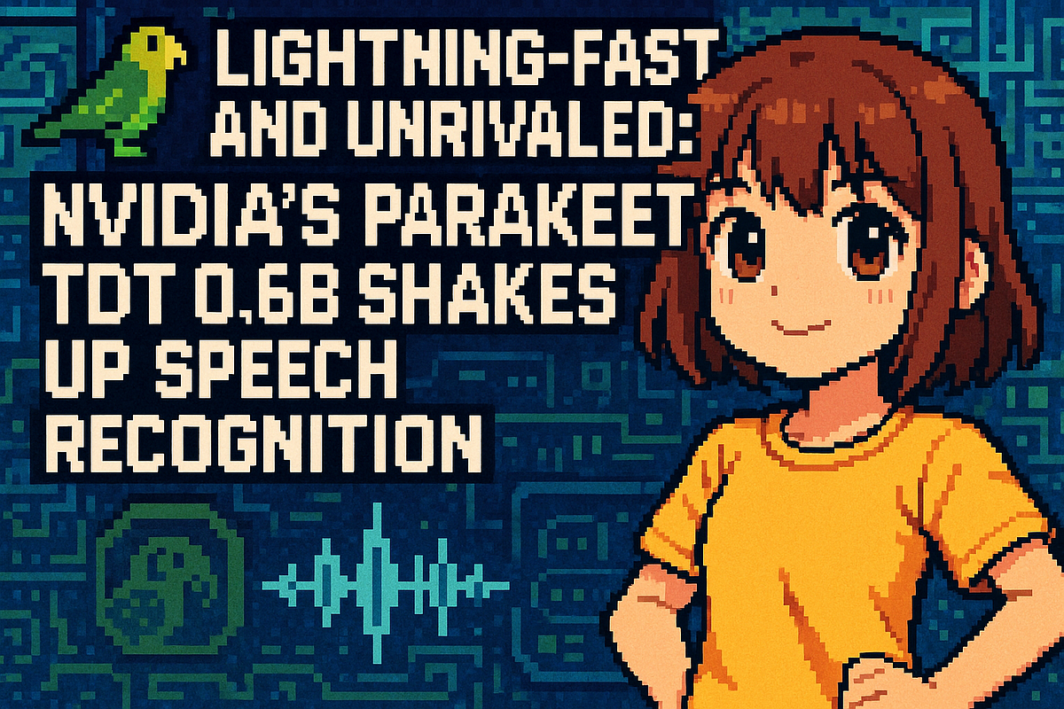 🦜 Lightning-Fast and Unrivaled: NVIDIA’s Parakeet TDT 0.6B Shakes Up Speech Recognition