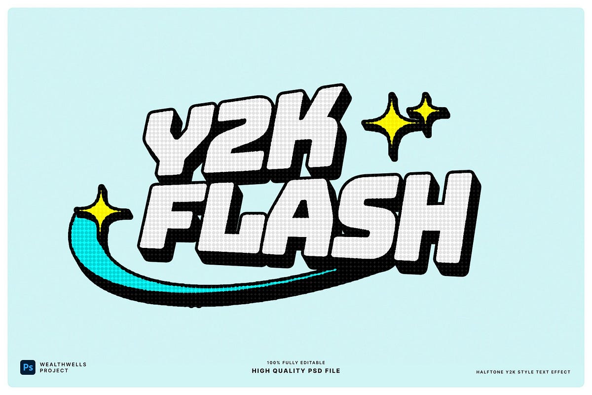 Halftone Y2K Style Text Effect by CraftyCanvas Oct, 2024 Medium