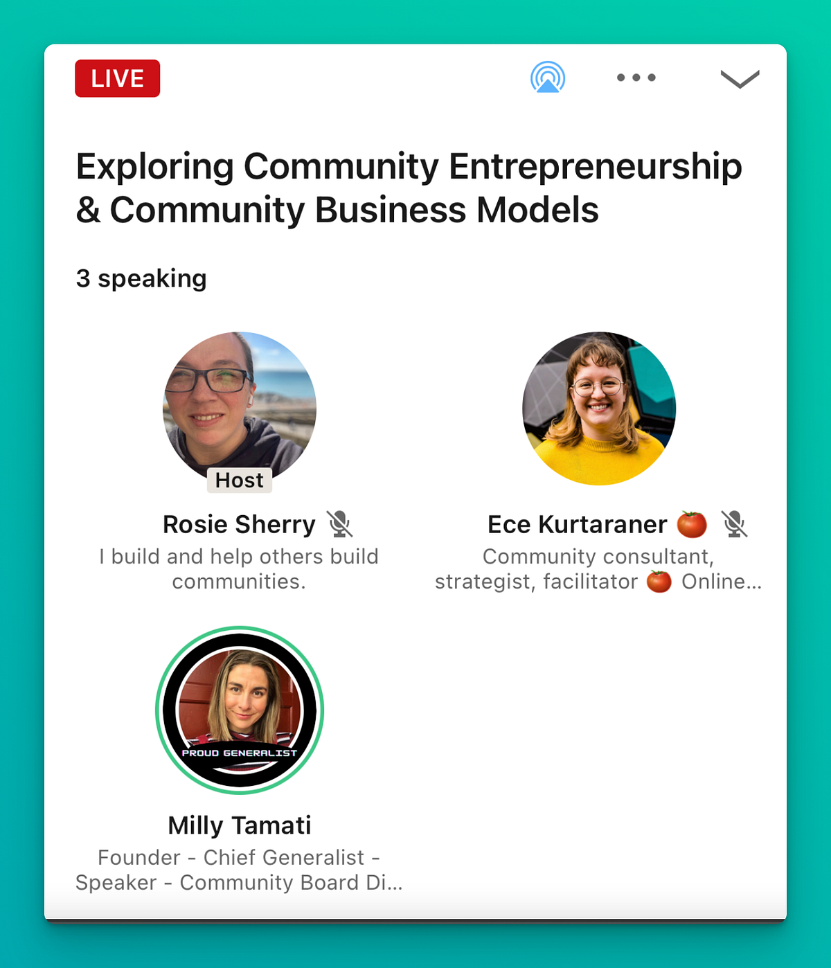 LinkedIn Audio Spaces as a Community Strategy | by Rosie Sherry | Medium
