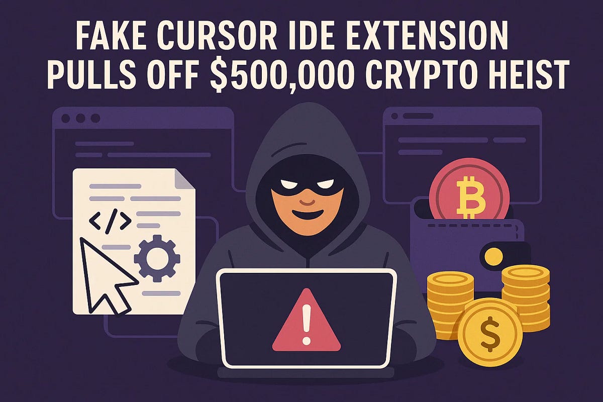 Preview image for Fake Cursor IDE extension pulls off $500,000 crypto heist