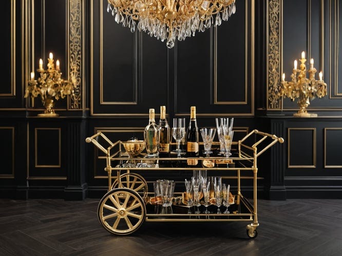 Black Gold Bar Carts by Barry Reed Jun, 2024 Medium