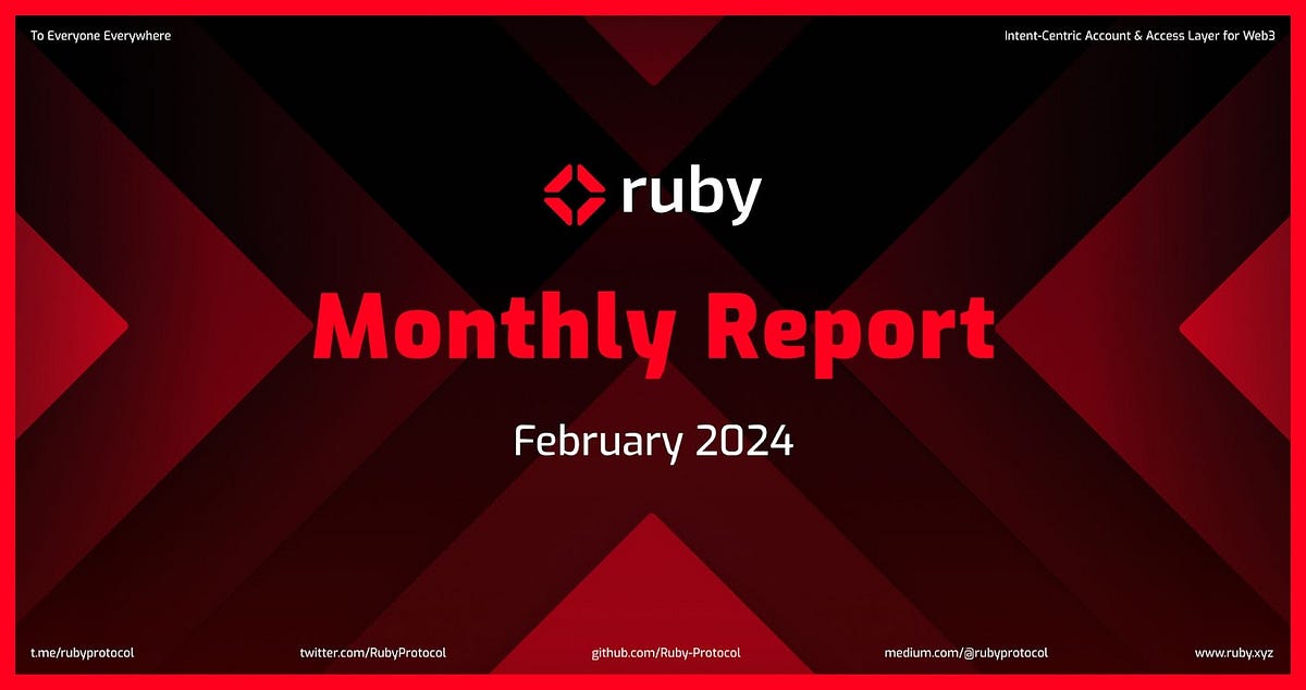 Ruby Protocol Monthly Review — February 2024