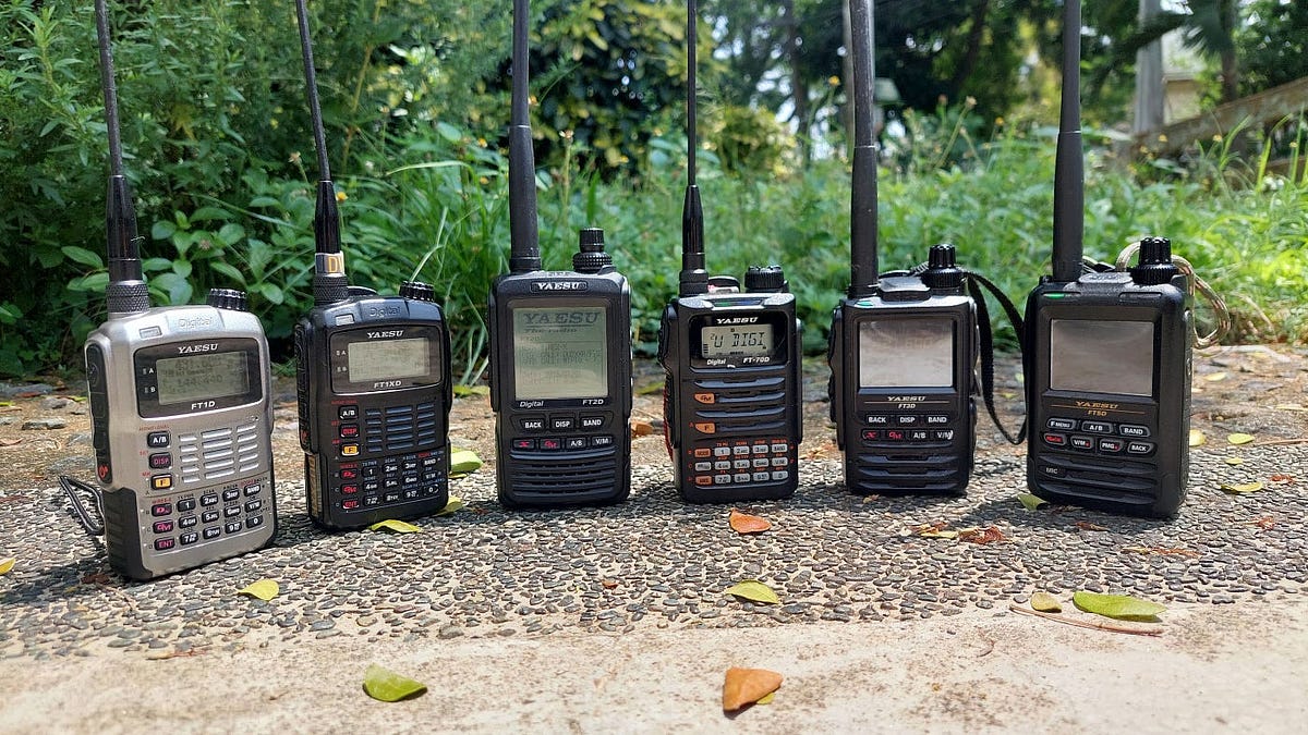 Battery life comparison: Yaesu FT1XDR, FT2D, FT3D, FT5D plus
