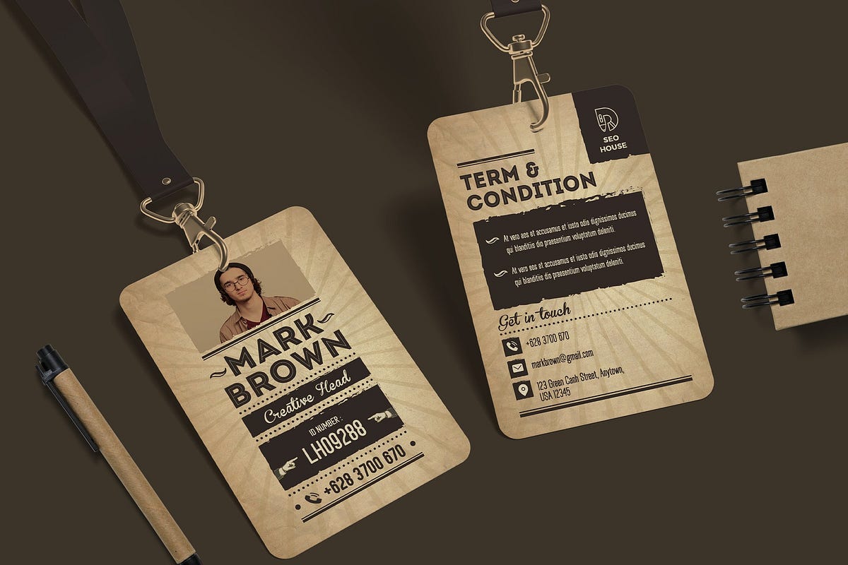 Vintage ID Card - Czzwg - Medium