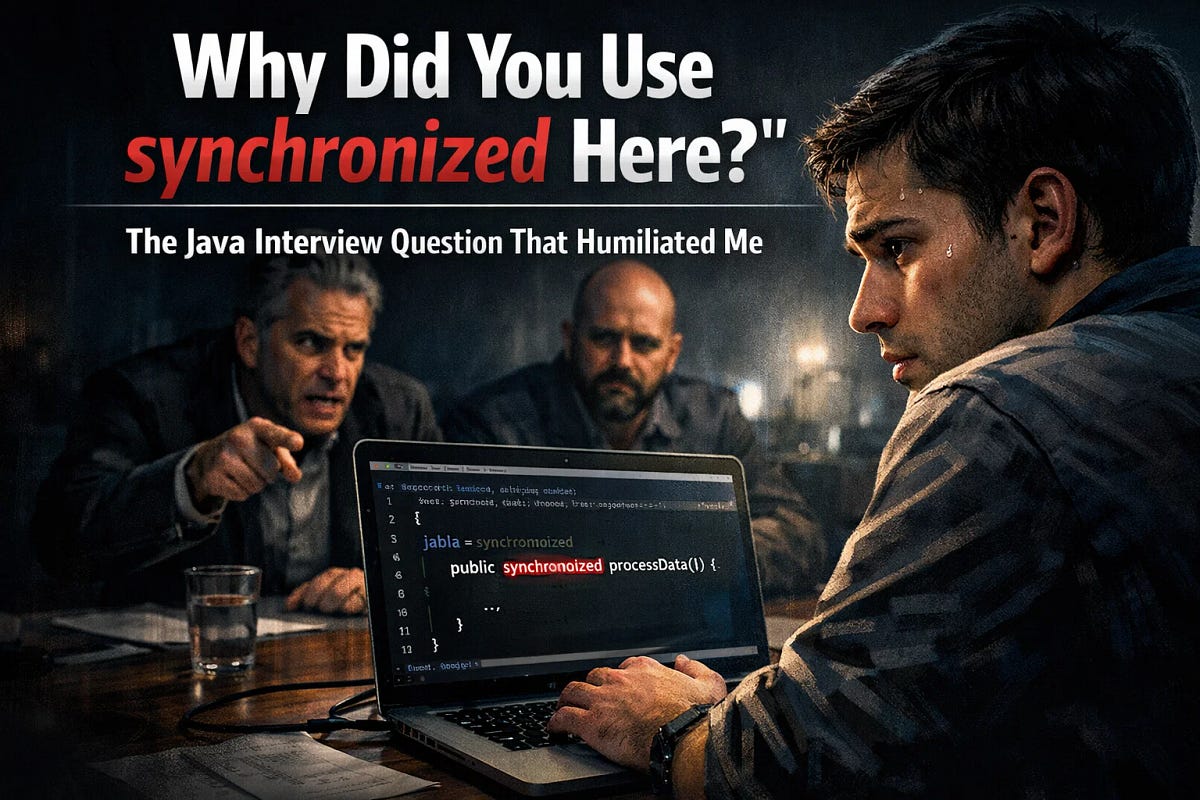 My Java Code Was Perfect — Until the Interviewer Asked About ...