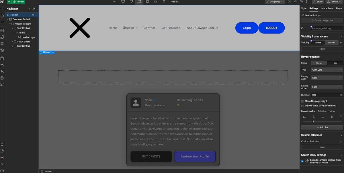 How to make a dynamic Webflow navbar with the Webflow CMS | by Axiabits ...