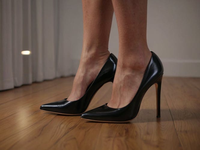 black business heels