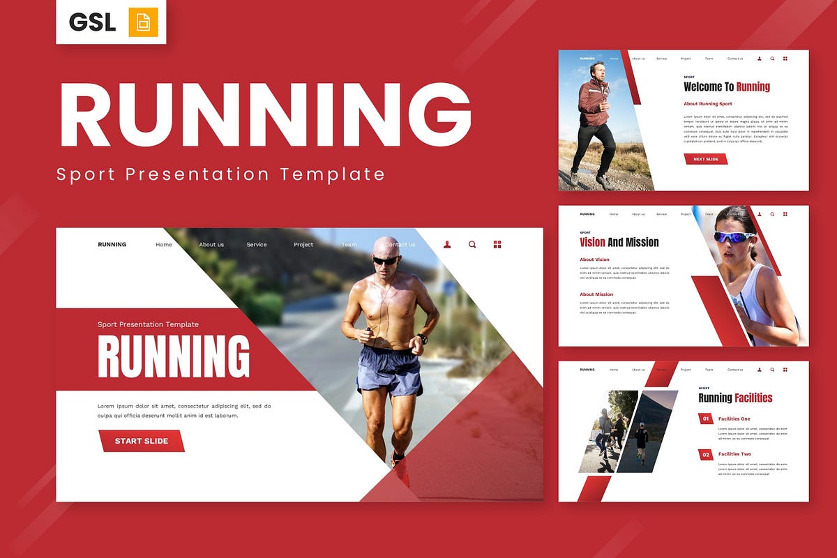 Running — Sport Google Slide Templates | by Cykag | Sep, 2024 | Medium