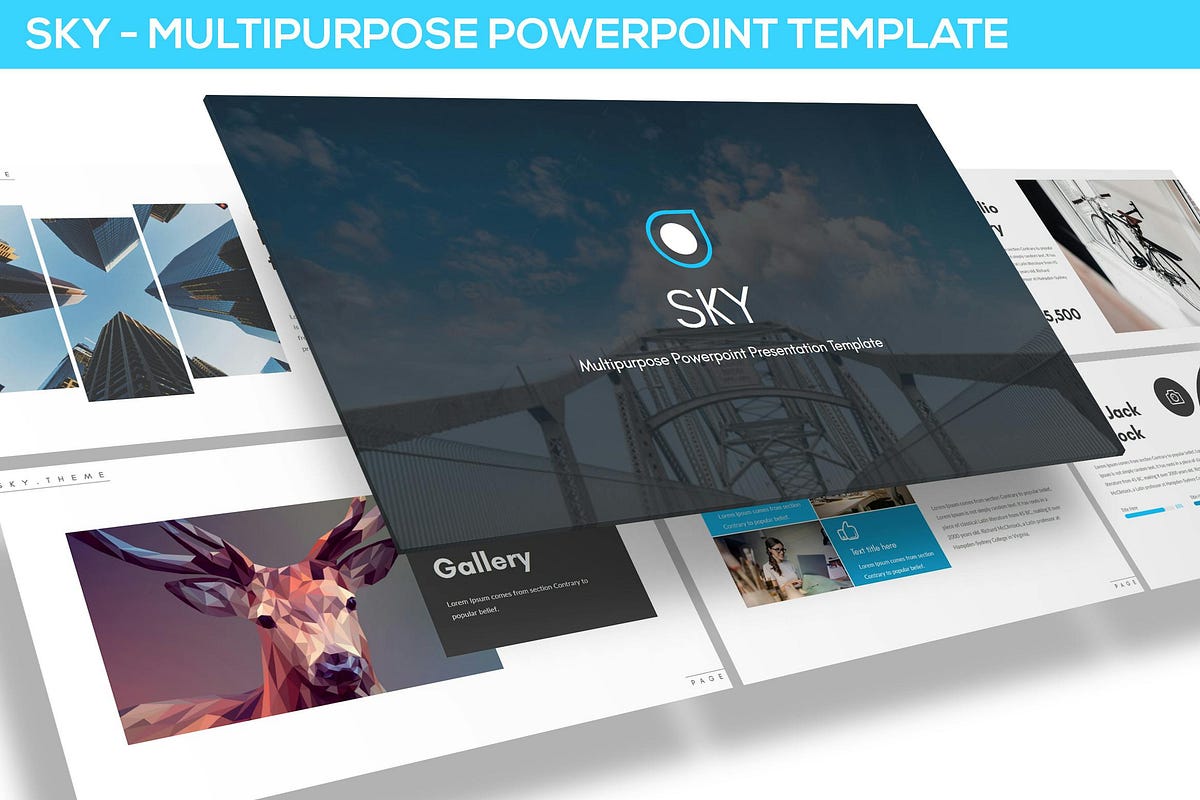 Sky — Multipurpose Powerpoint Template (presentation Templates) 