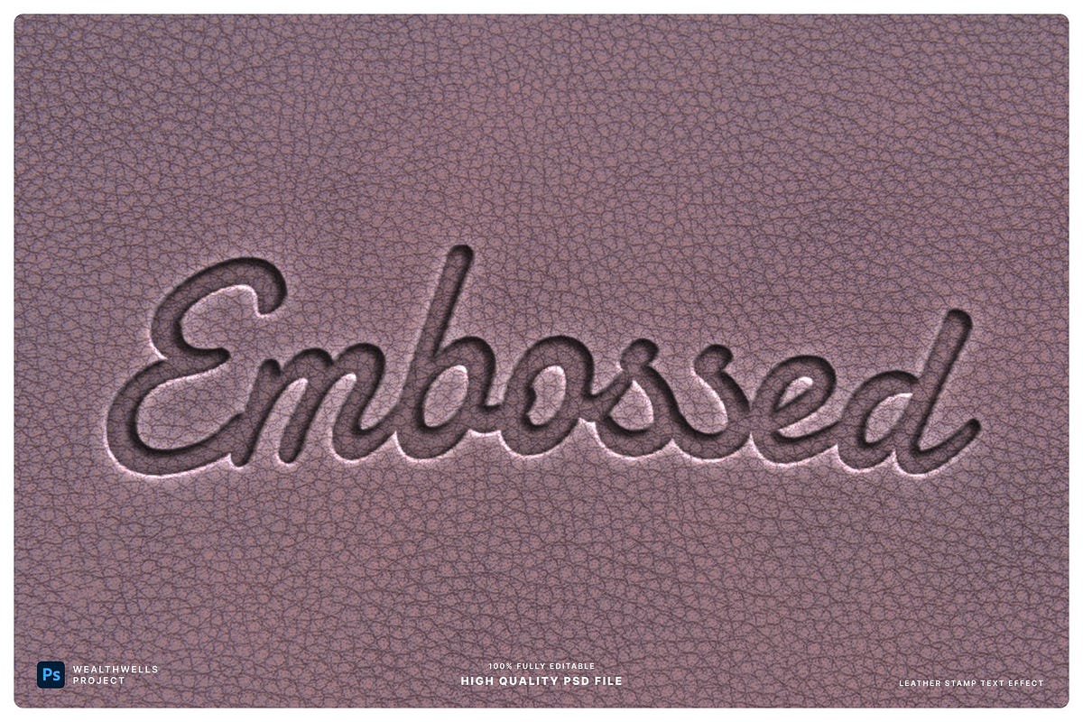 Leather Stamp Text Effect by FontCrafter Oct, 2024 Medium