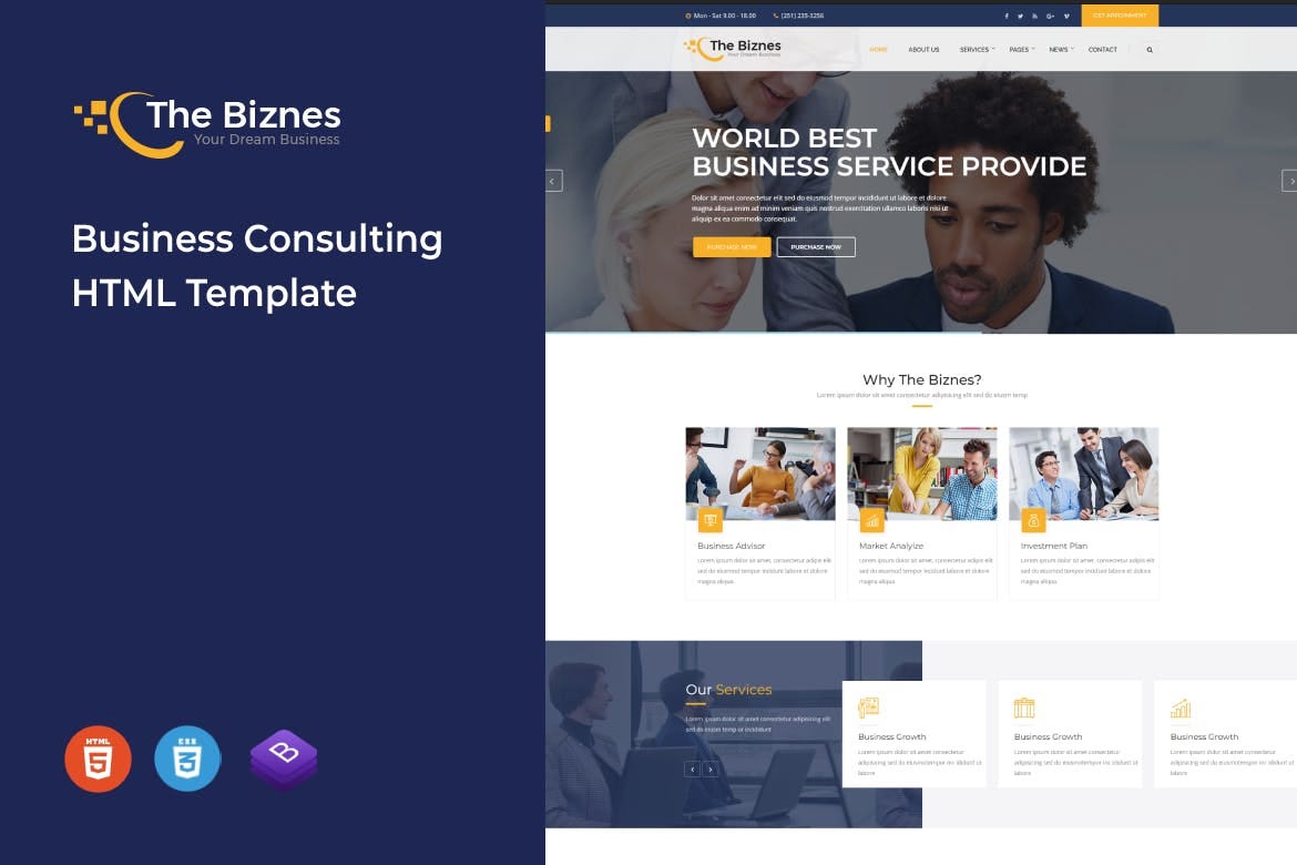 The Business Site Templates Web Templates | by Digitaldynamo | Medium