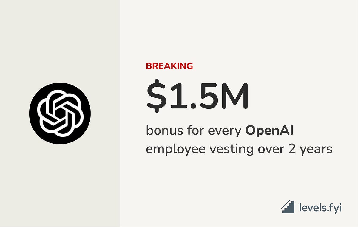 Open AI Announces $1.5M Bonus for Every Employee