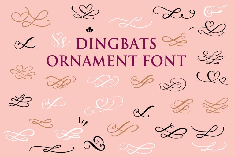 Dingbats Ornaments Font Free Download & Preview Kajuku Medium