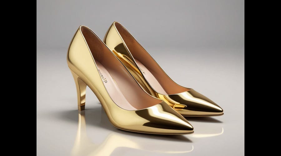 gold low heel