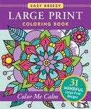 (Download Book) Large Print Coloring Book — Color Me Calm — 50 Big and ...