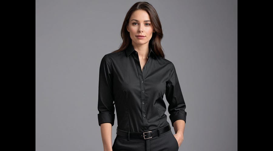Womens Black Button Down Shirt by Taylor Jenkins Apr, 2024 Medium