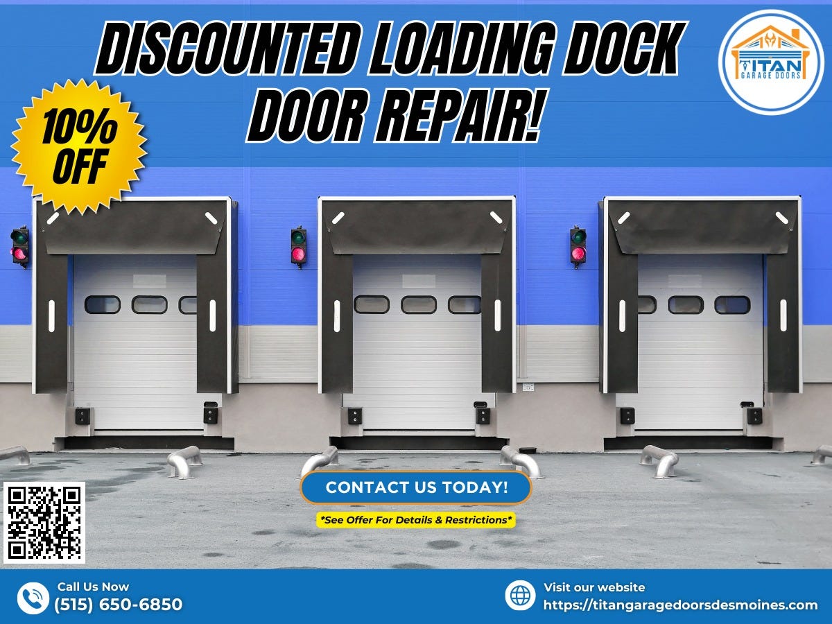 loading dock door repairs Des Moines Iowa Desmoinestitangaragedoors Medium
