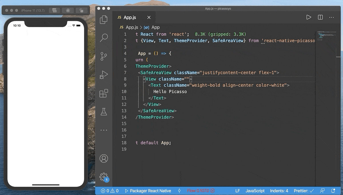 Bootstrap with React Native (or a sense of) using react-native-picasso ...