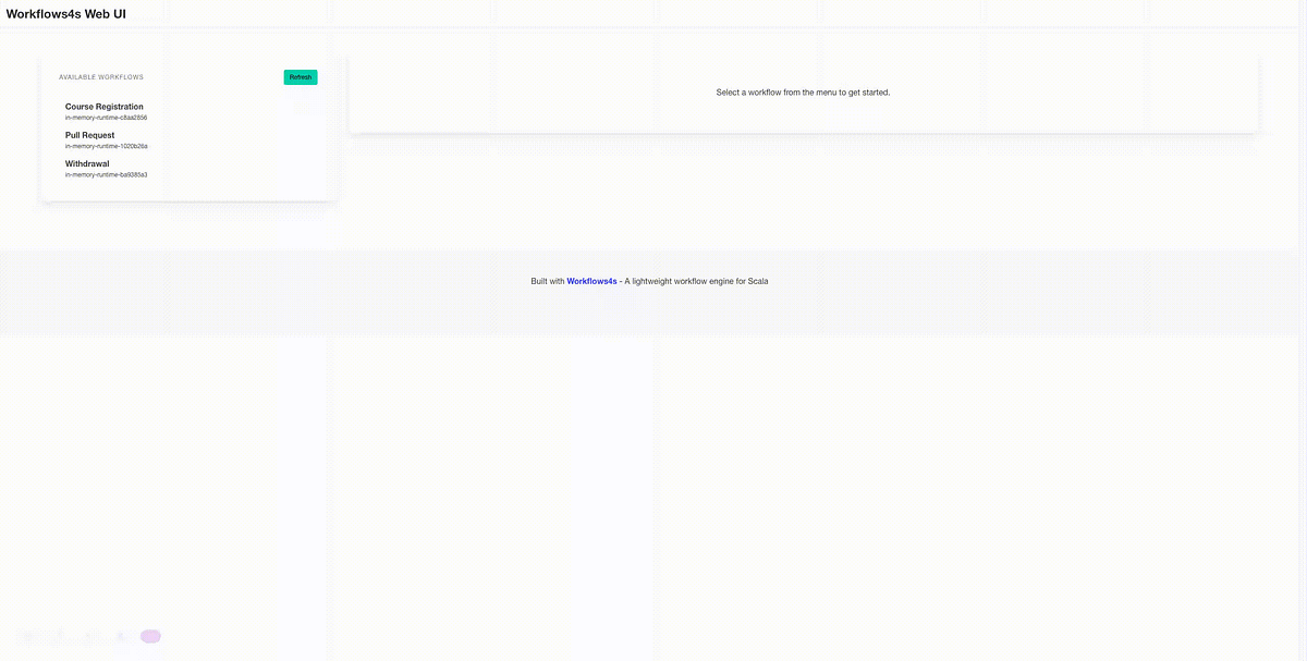 Workflows4s Web UI: OSS Full Stack App Ready for Production