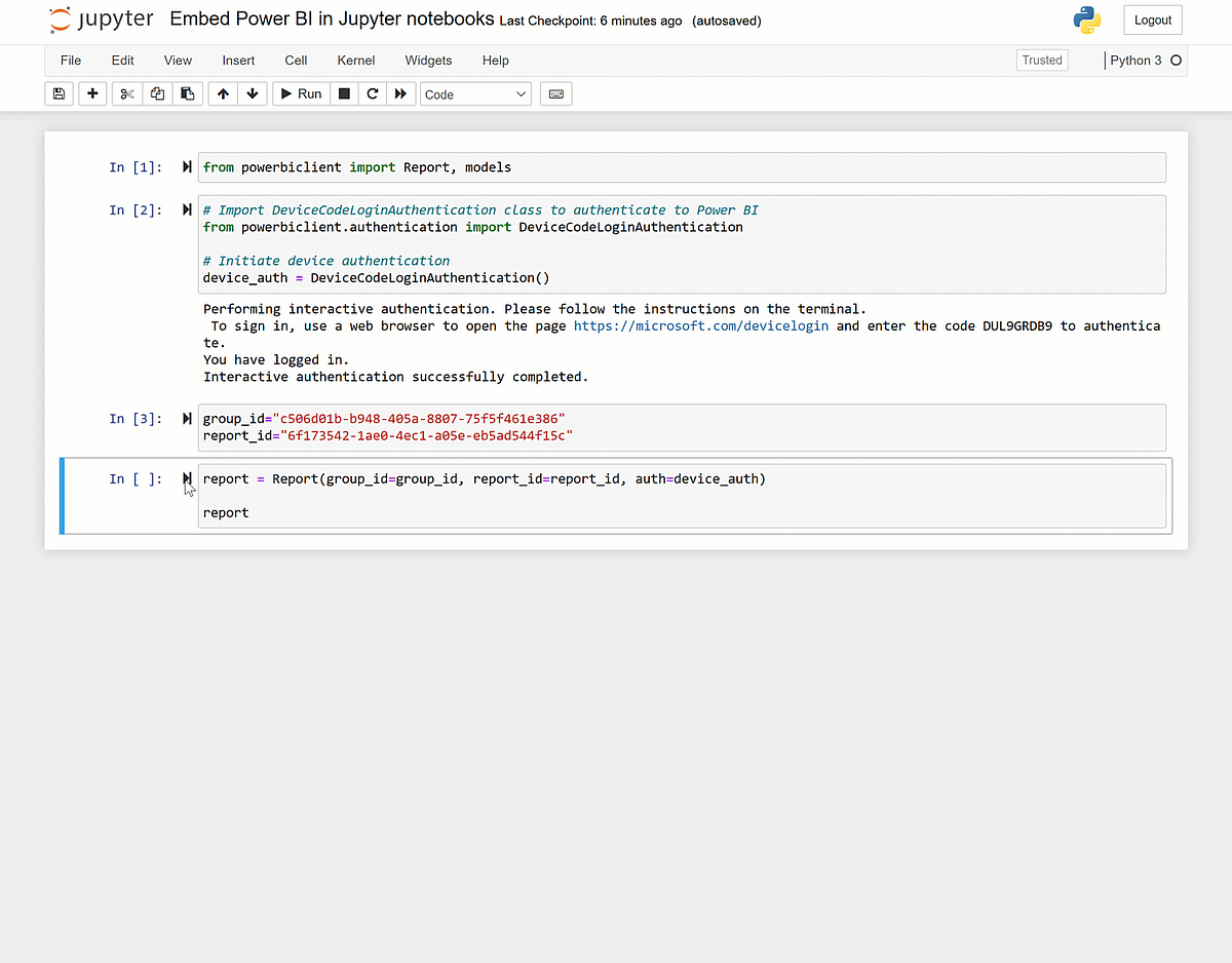 Embed Power BI Reports in Jupyter Notebooks | by Marc Bolle | Medium