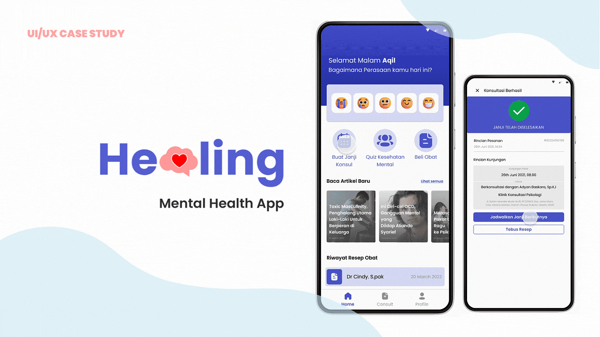 UI/UX Case Study: Mental Health App | by Cindy Tisnohadi | Medium